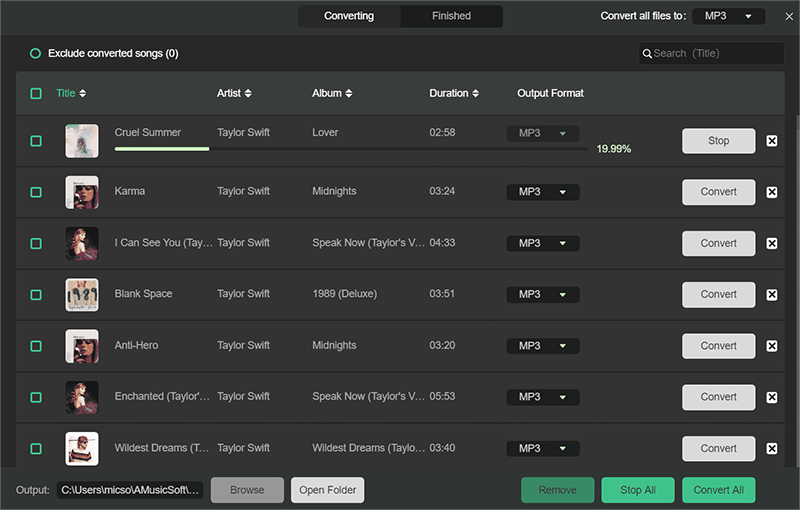 قم بتحويل ملفات Spotify