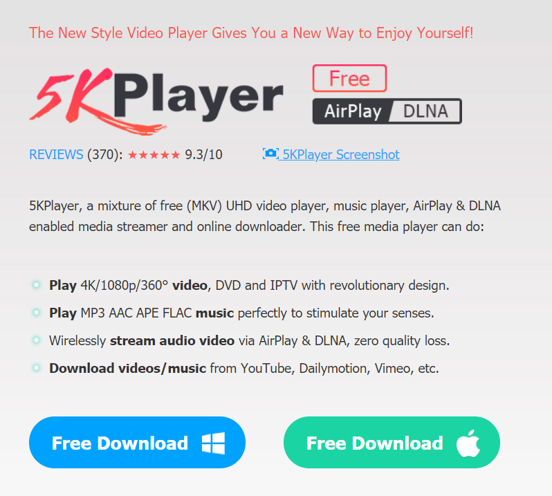 5KPlayer - Alternative to Apple Music Web Player