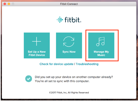 Apple Music の曲を Fitbit に転送する