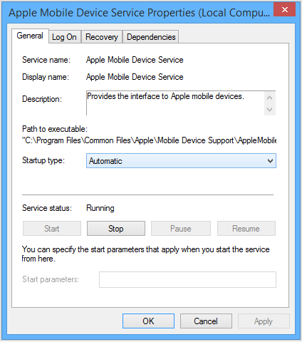 Serviço de dispositivo móvel da Apple