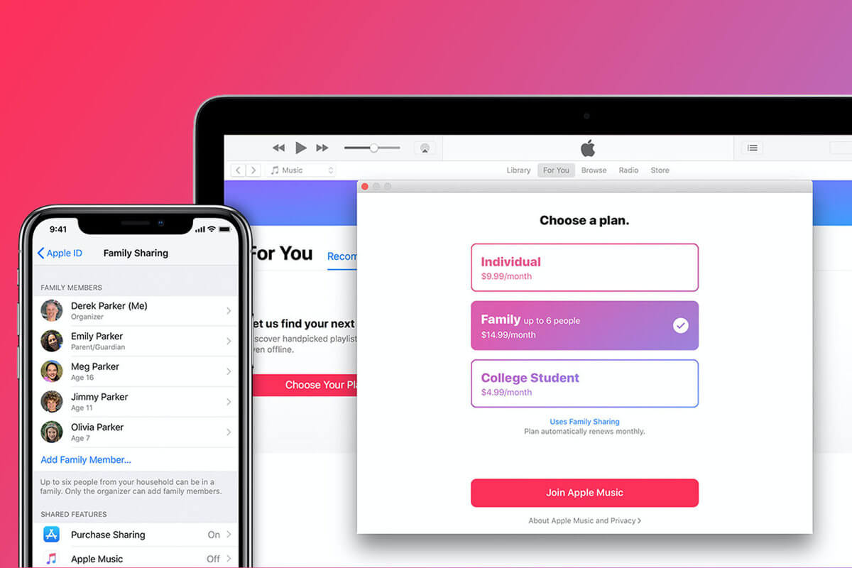 Preço dos planos de assinatura do Apple Music