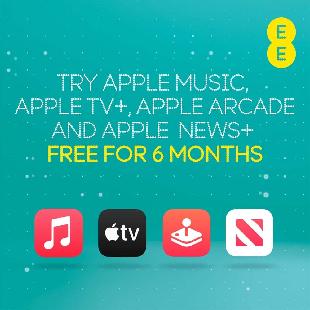 تطبيق EE احصل على موسيقى Apple مجانًا