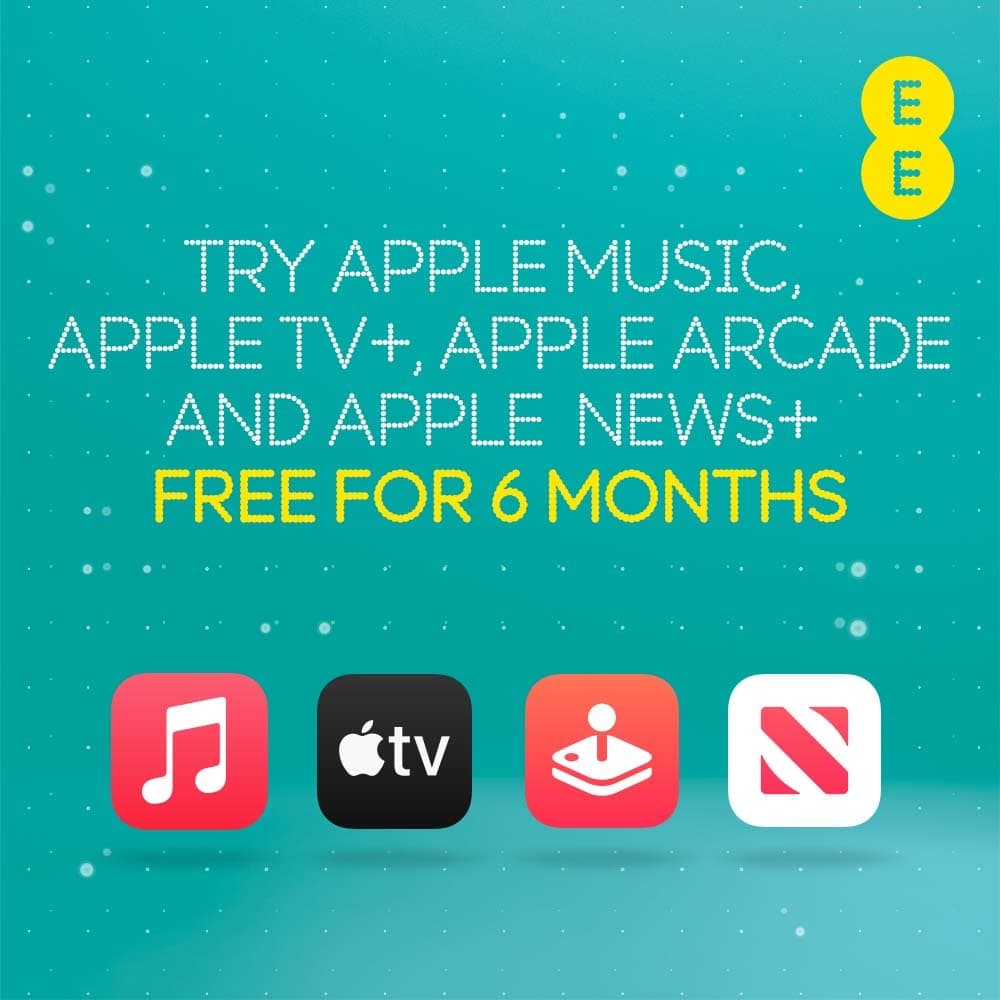 Приложение EE Получите бесплатную Apple Music