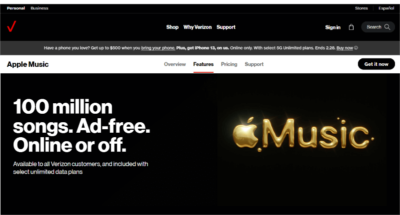 Apple Music Free With Verizon