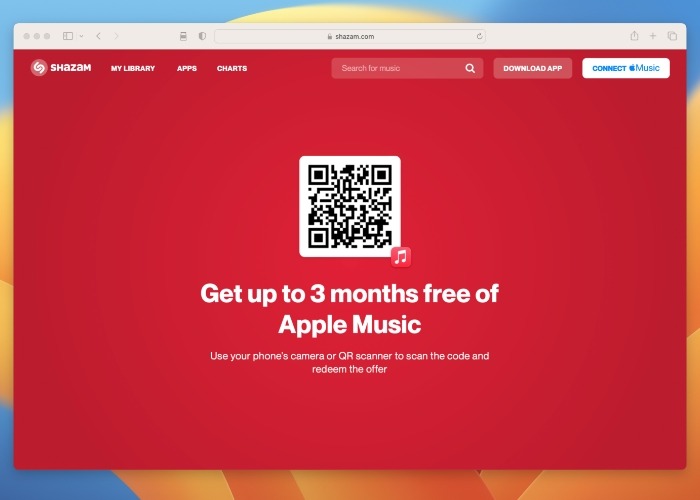 Shazam: получите бесплатную Apple Music