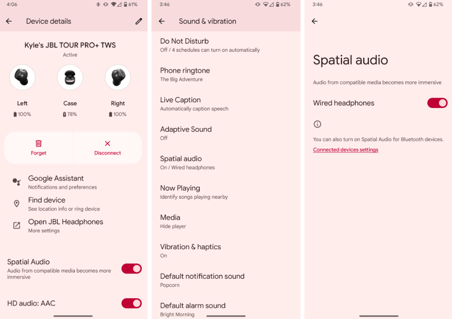 Audio spaziale di Apple Music Android