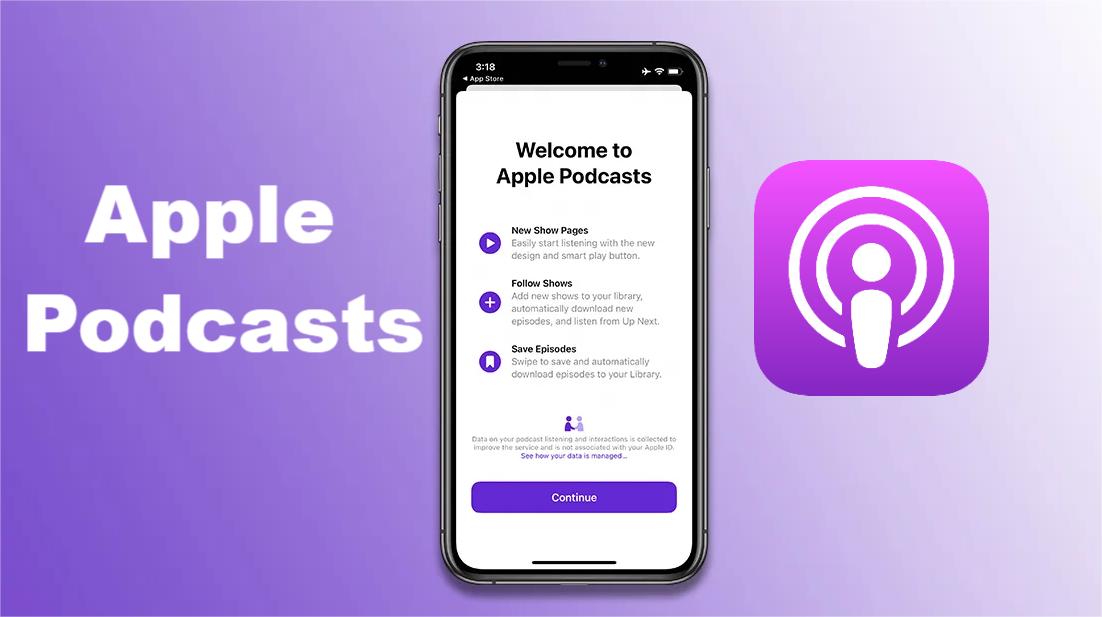 Podcasts da Apple no iOS