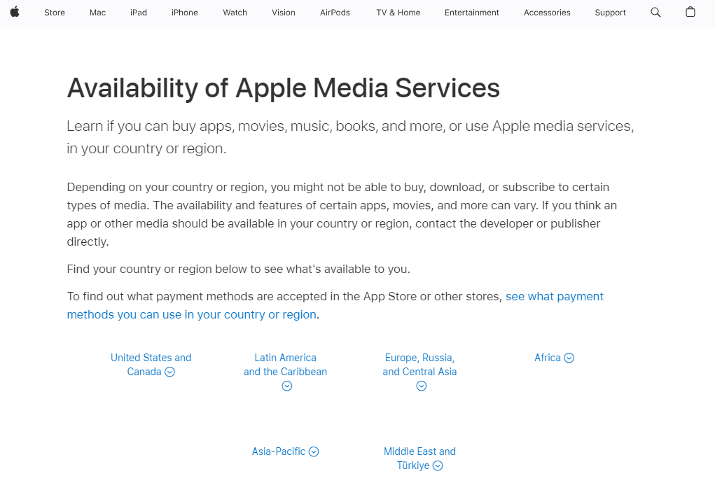 Apple Music доступна в вашем регионе