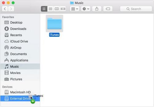 Backup iTunes Music via Time Machine