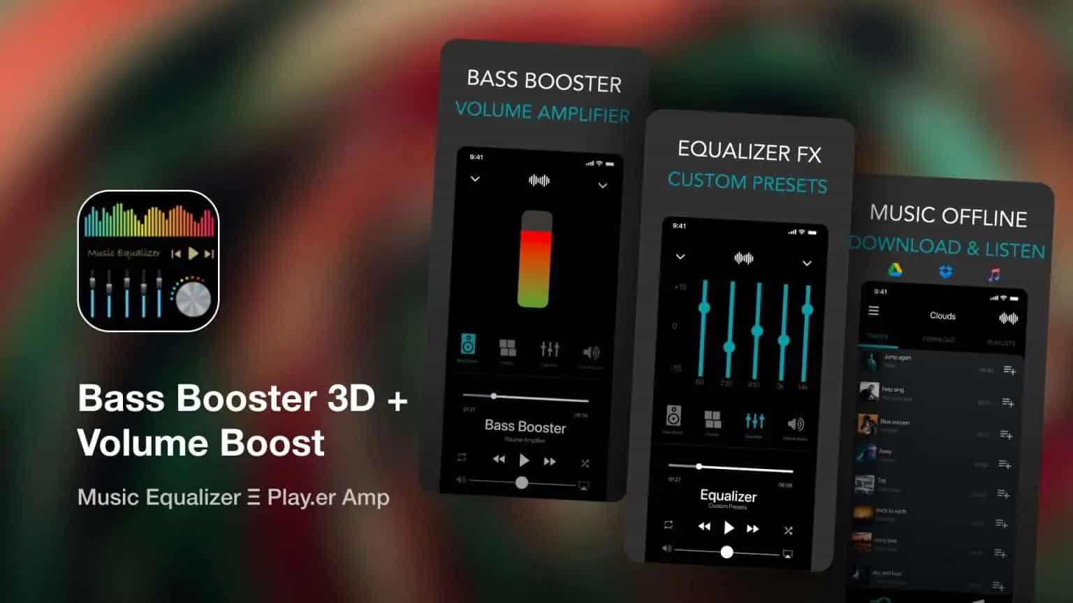 Bass Booster 3D-Lautstärkeverstärkung