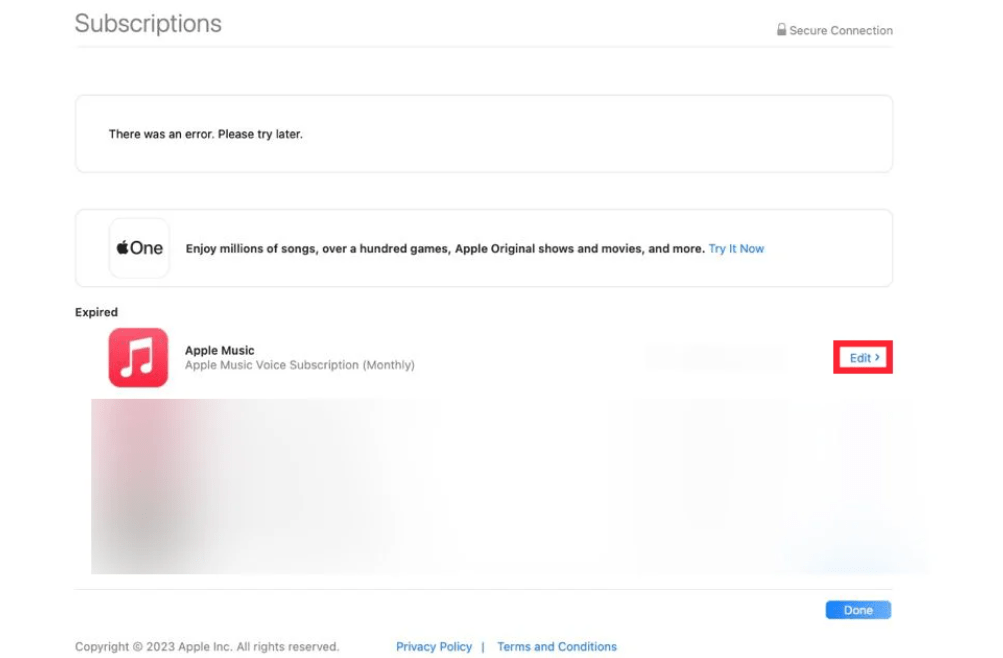 Отмена бесплатной пробной версии Apple Music для Mac
