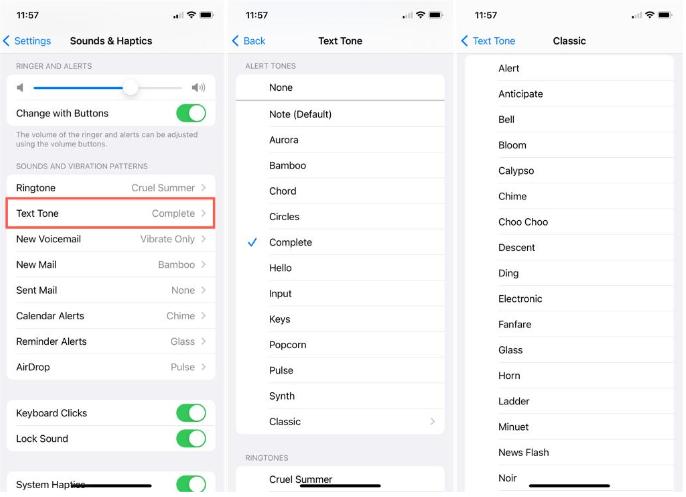 Change Your iPhone Text Tone