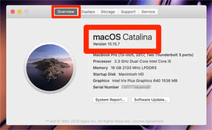 Vérifiez votre Mac OS