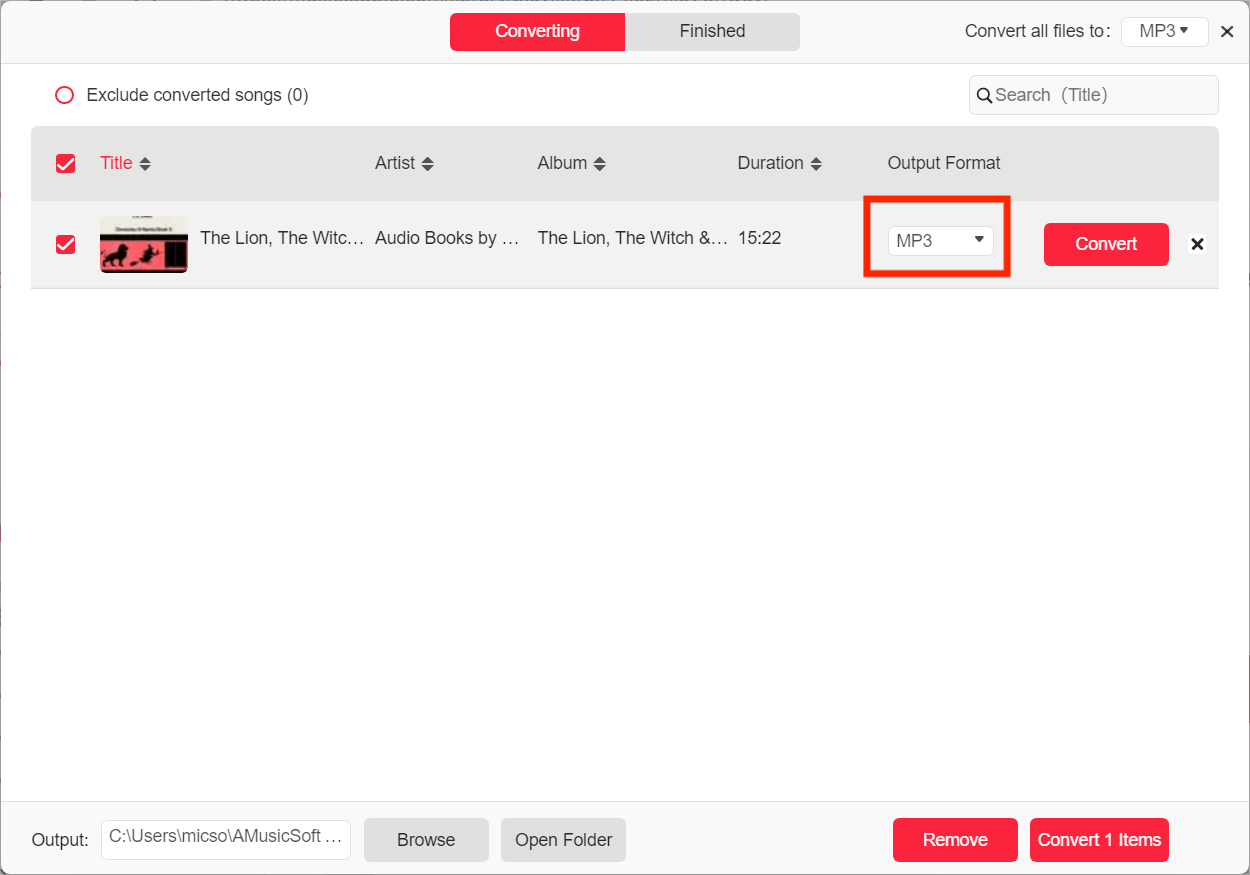 Set The Output Format