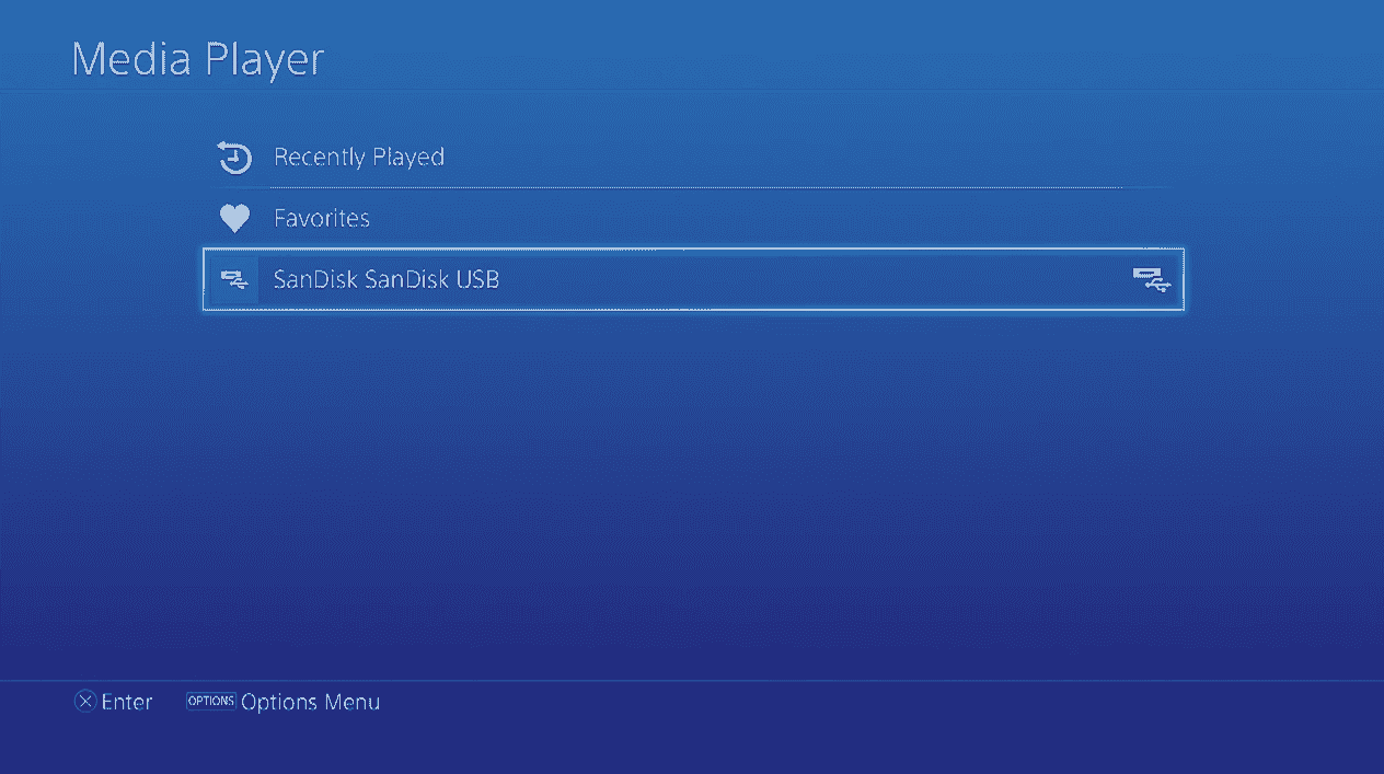 قم بتوصيل محرك USB في PS4