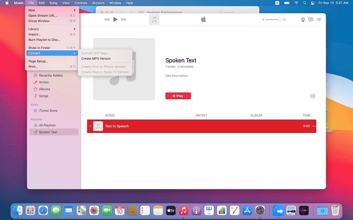 Apple Music Create MP3 Version