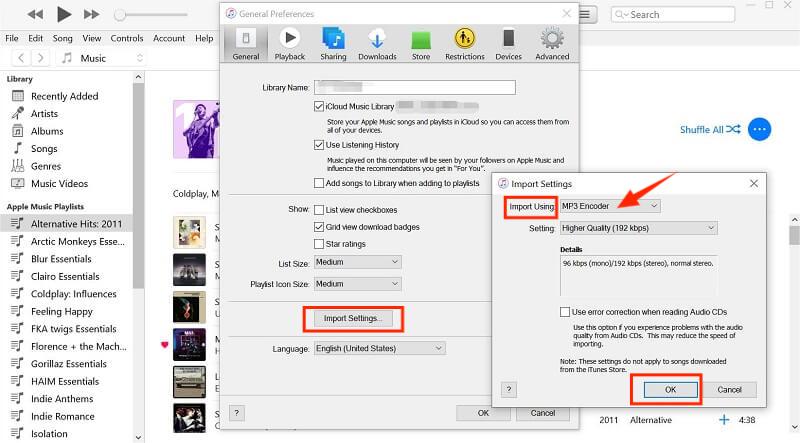 برنامج تشفير iTunes MP3