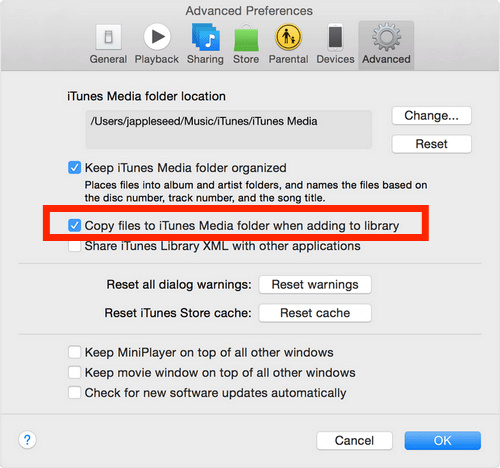 Copy Files To iTunes Media Folder