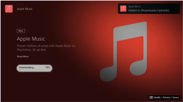 Open Apple Music On PS5