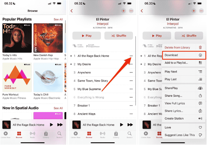 Disfruta de iOS Apple Music sin conexión