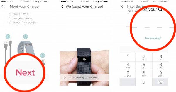 Fitbit を iPhone にペアリングする