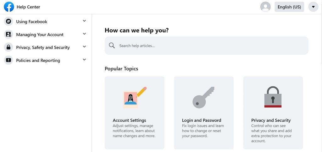 Facebook Help Center