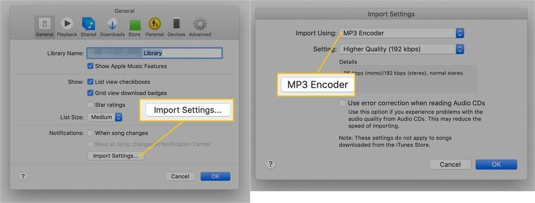 iTunes MP3-Encoder