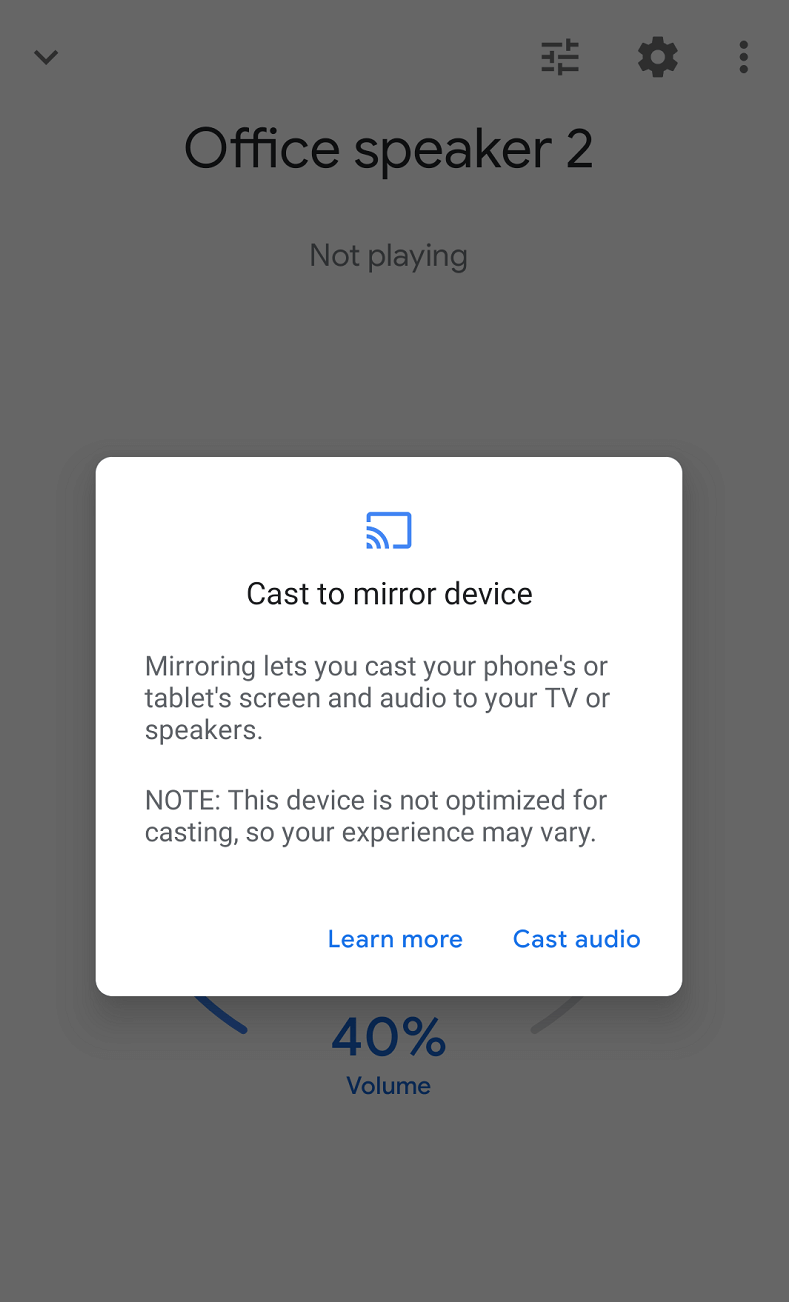 GoogleHomeアプリを使用してGoogleHomeにAudibleをキャストする