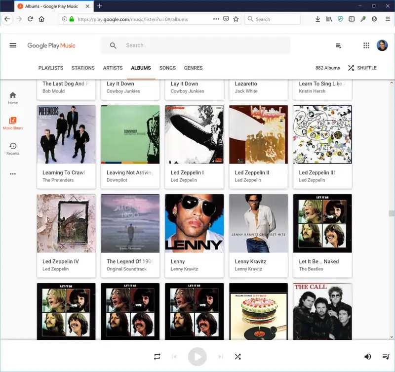 Biblioteca de música do Google Play