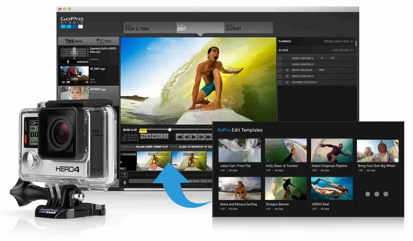 Software Gopro Studio per l'editing video