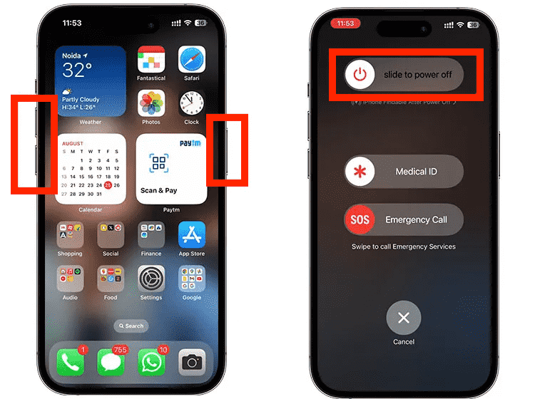 Forcer le redémarrage de votre iOS