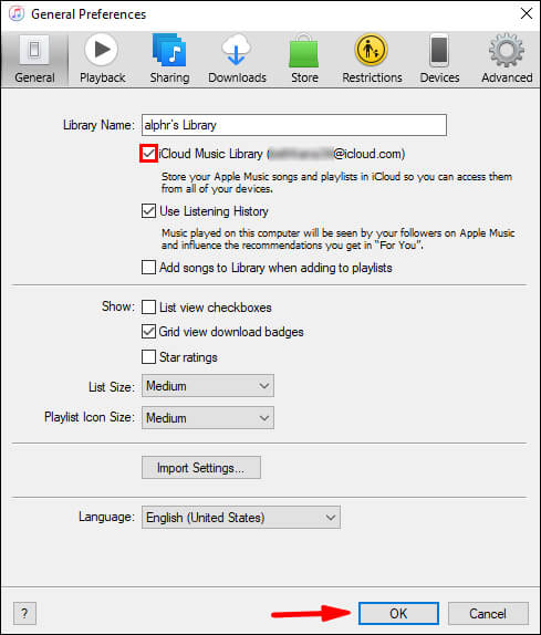 iCloud-Musikbibliothek unter Windows 8