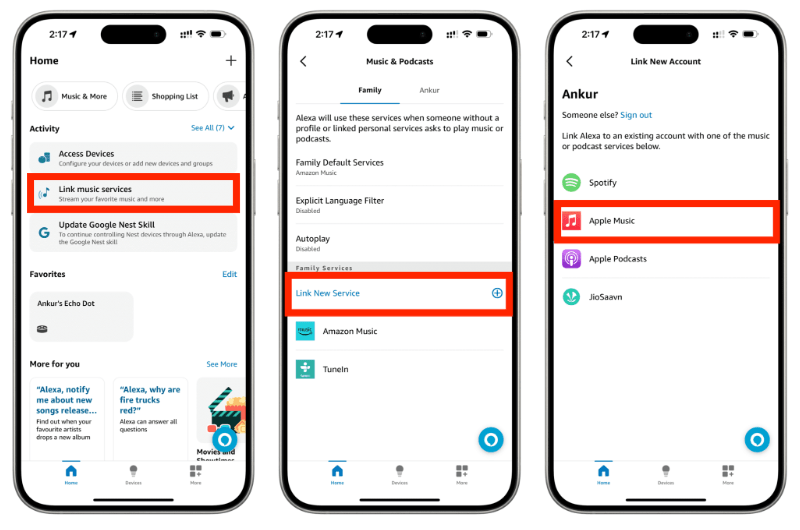 Set Up Apple Music On Alexa