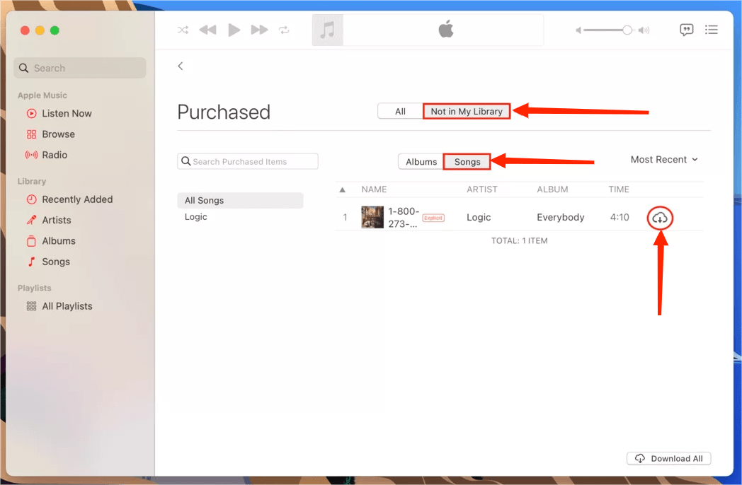 Download Purchased Music Mac
