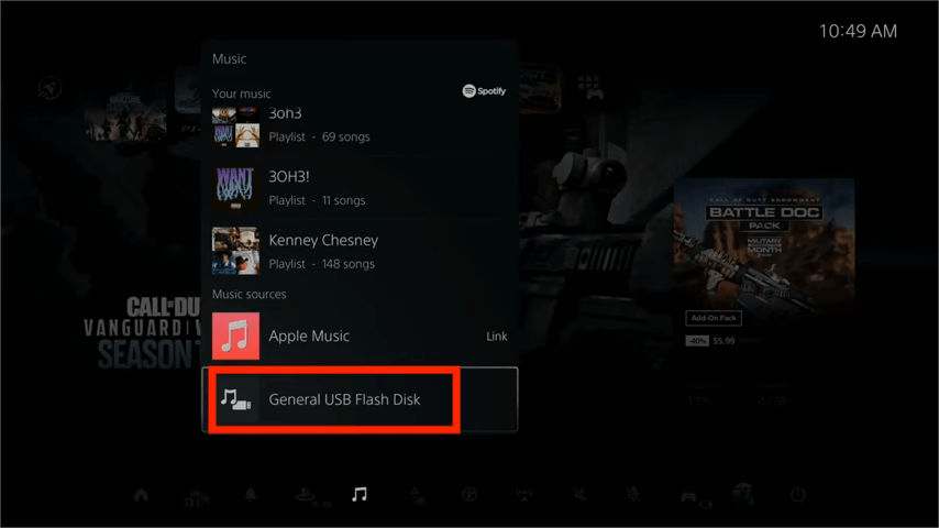 Listen To Music From USB On PS5