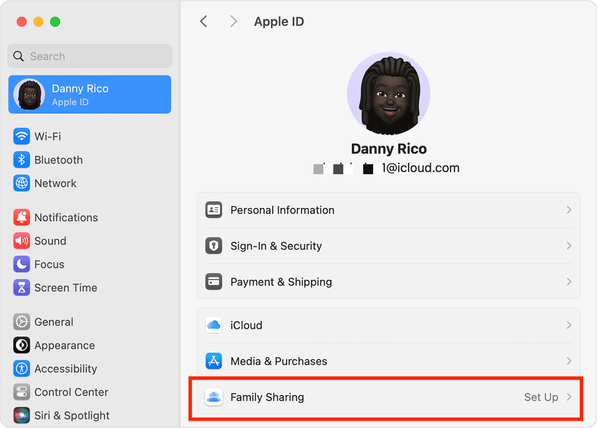 Family Sharing On Mac