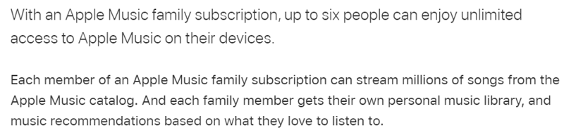 Hoe werkt het Apple Music Family-lidmaatschap?