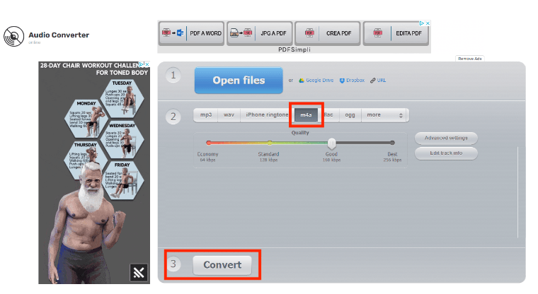 Online Audio Converter Convert MP3 To M4A