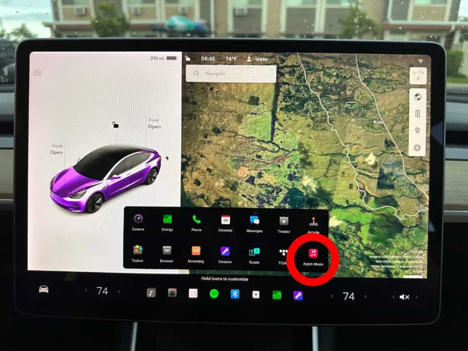 Tesla Select Apple Music