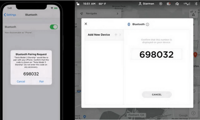 Tesla Bluetooth Play Apple Music