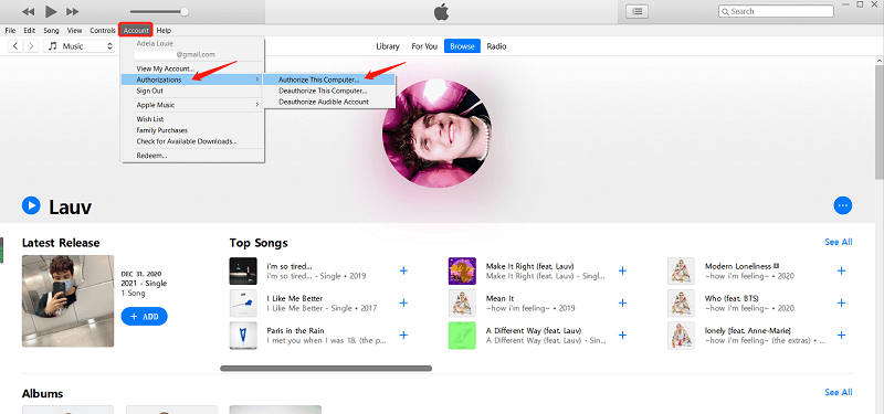 重新授權 iTunes