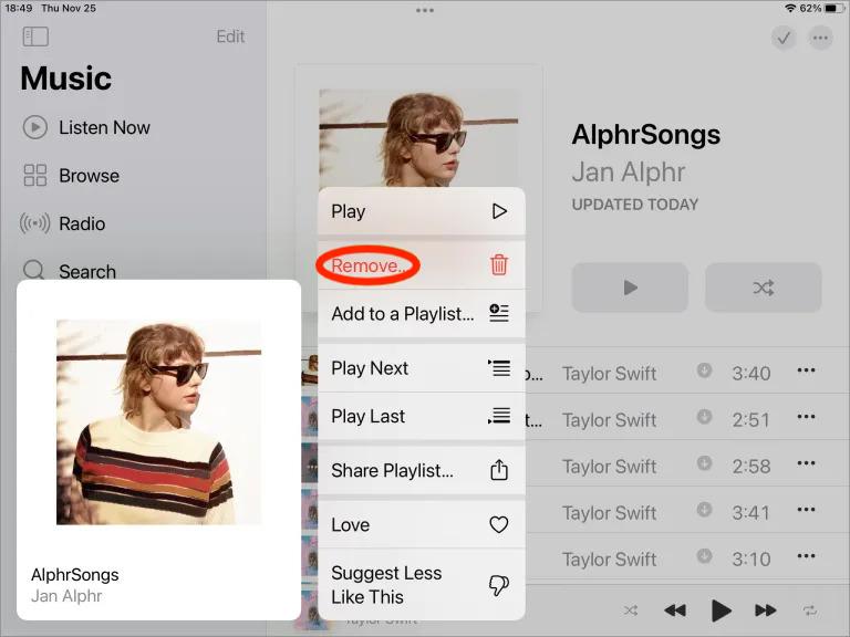 Delete Songs On iPad