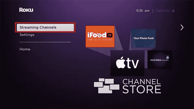 Streaming Channels Option
