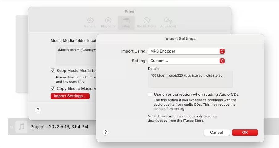 Codificador de MP3 da Apple Music