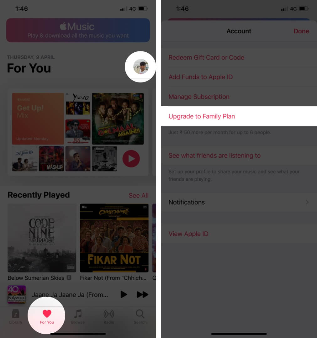 Apple Music Familienplan