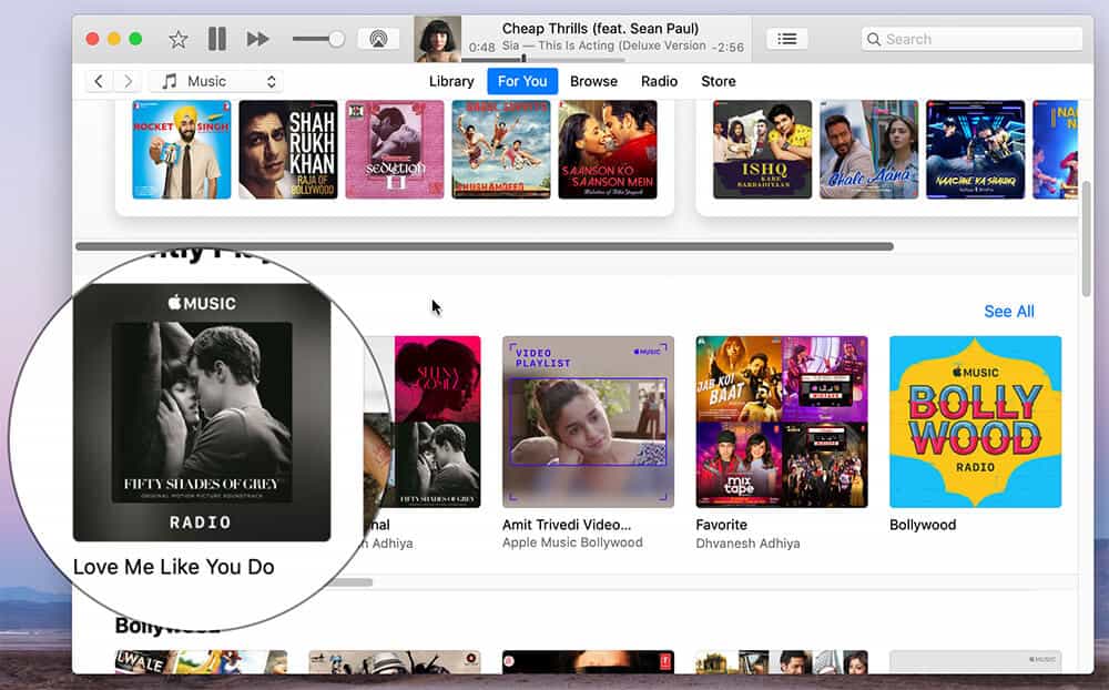 Apple Music ステーションを作成する
