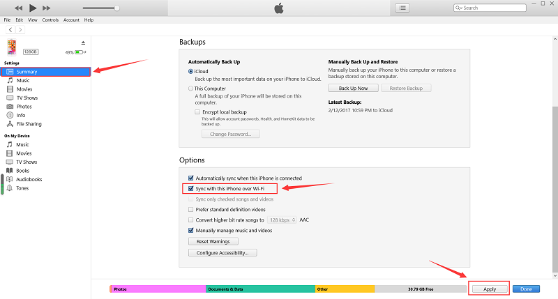 iTunesプレイリストをiPhoneにエクスポート