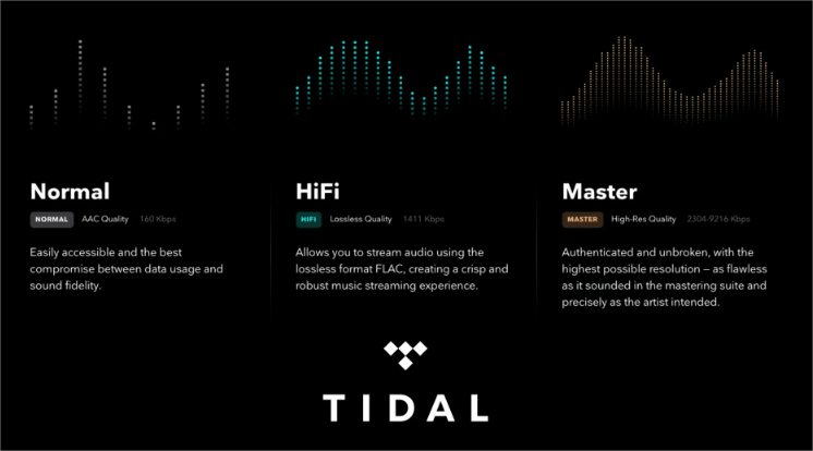 Qualità dello streaming di musica di marea