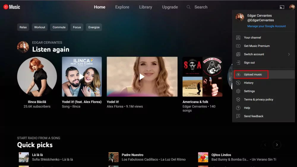 Carica brani Apple Music Google Nest