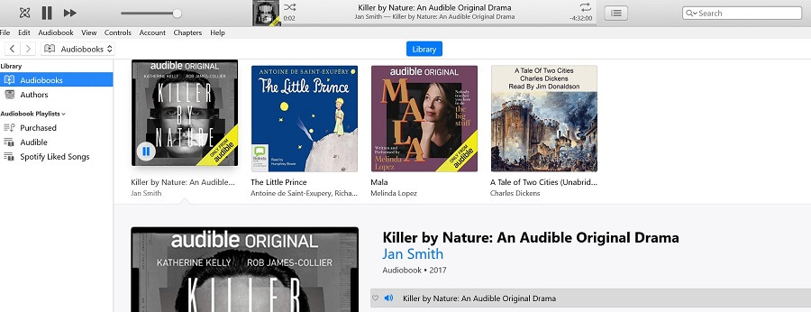 Livres audio sur iTunes